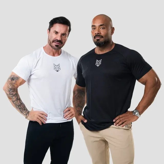 Kit 2 Camisetas Masculina Dry Fit Colmeia Alpha P M G Gg