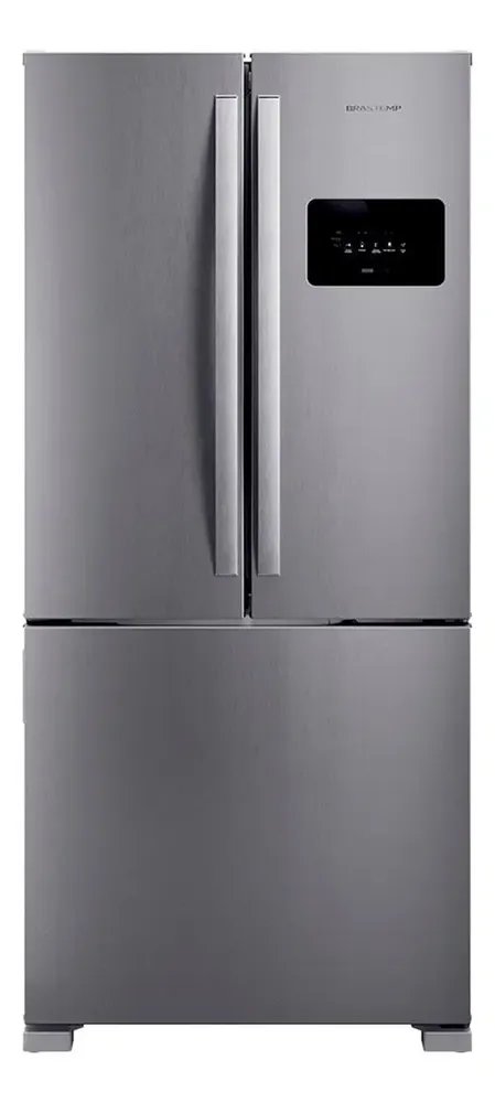 Geladeira Com Freezer Inverter Brastemp Bro85mk Con Capacidad De 559l Inox 220v