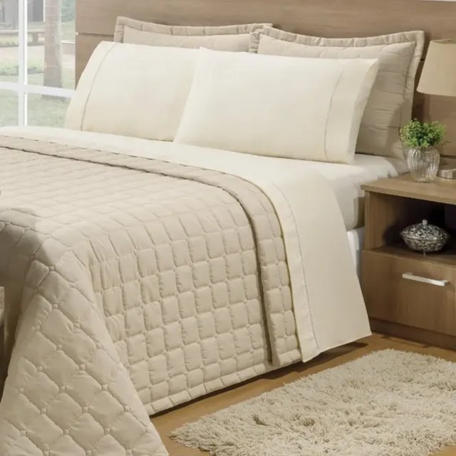 Colcha Cobre Leito 3pçs Matelado Super King 2,60x3,10