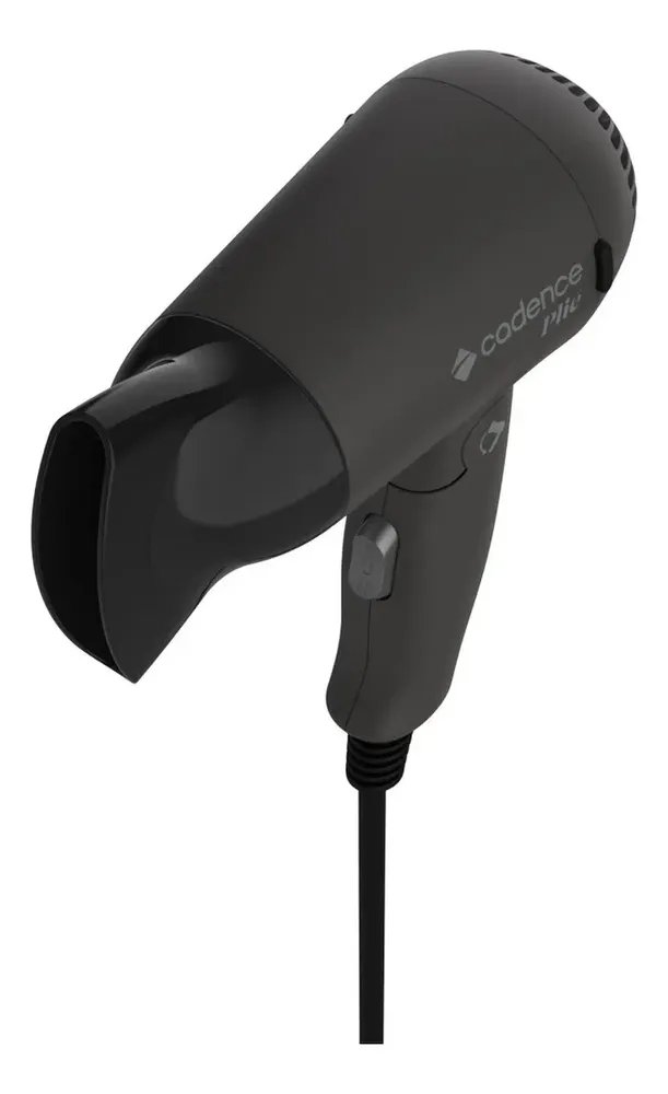 Secador De Cabelos Cadence Plie Sec190 - Bivolt Viagem Preto