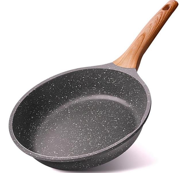 Frigideira Panela De Cerâmica Indução Magnética Ou Gás Compacta Com Cabo Ergonômico Linha Premium
