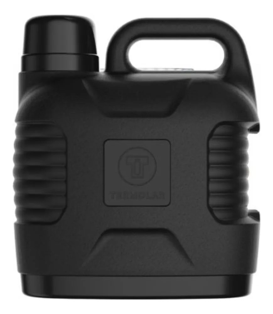 Garrafa térmica Super Thermo Thermolar de 5 litros com tampa primária preta