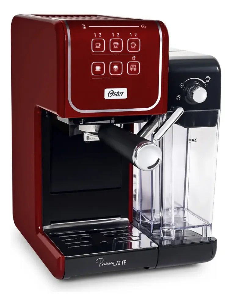 Cafeteira Espresso Primalatte Bvstem6801r Touch Red Oster Cor Preto/Vermelho