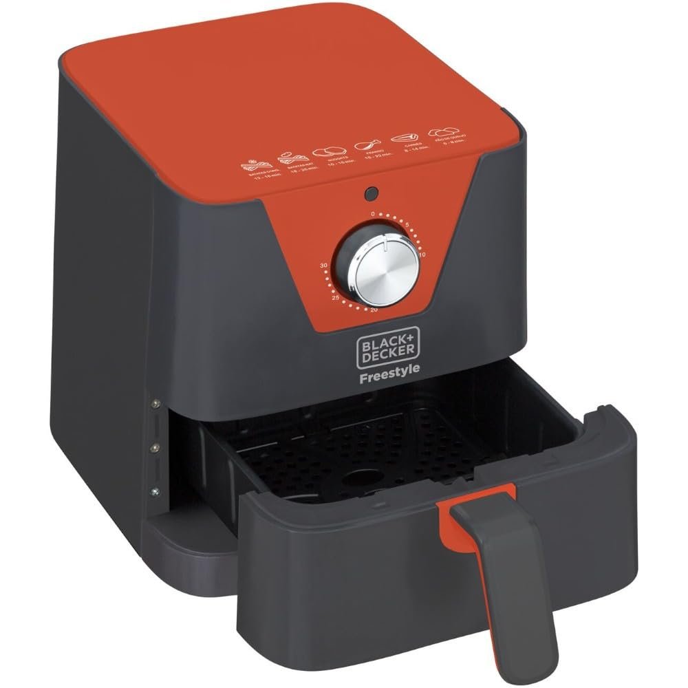 BLACK+DECKER Air Fryer, Fritadeira Elétrica Freestyle, sem Óleo, com Capacidade de 1,5L Modelo AFM2, 220V