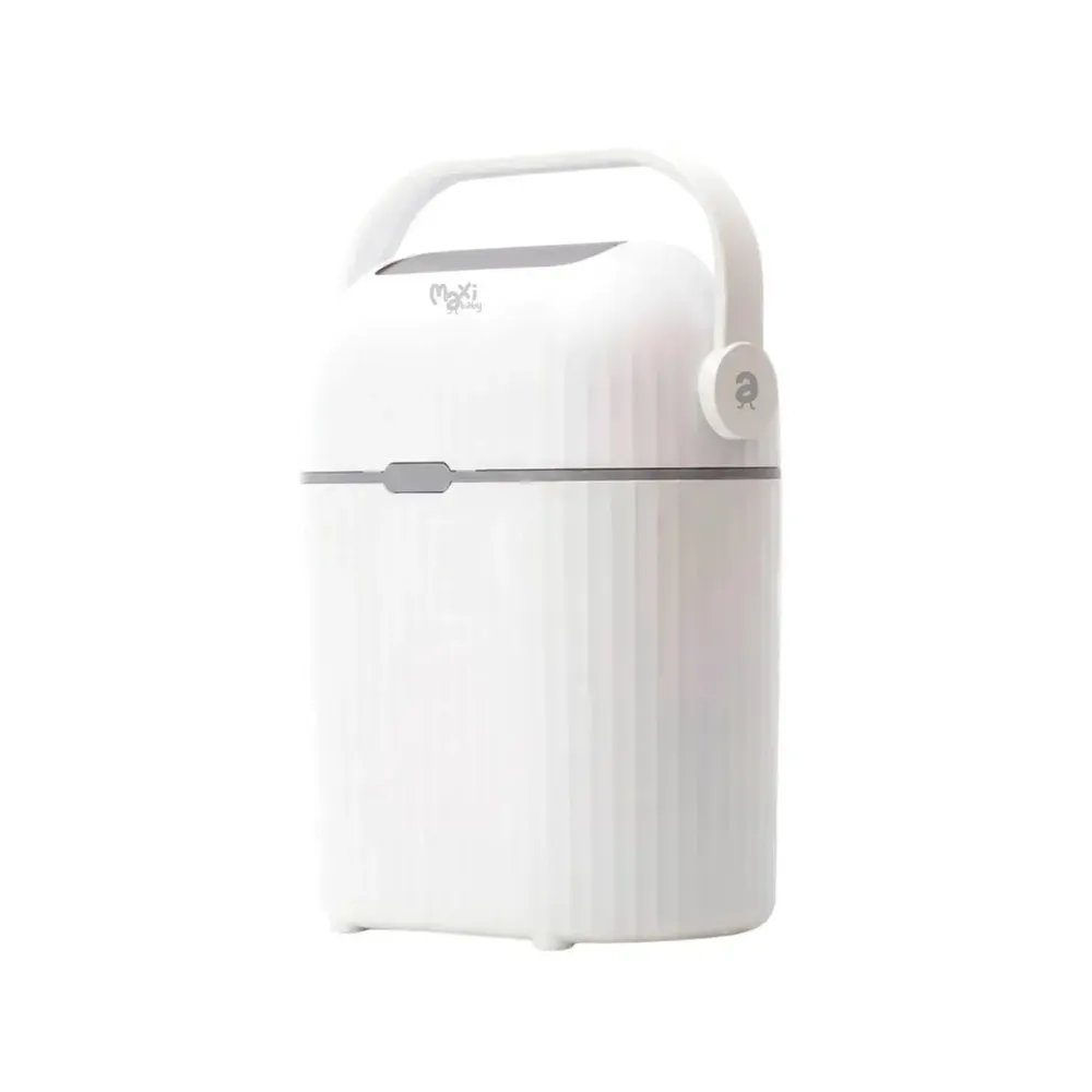Lixeira Mágica Antiodor Descarte De Fraldas Tampa Giratória Capacidade 9L Freshcan Maxi Baby