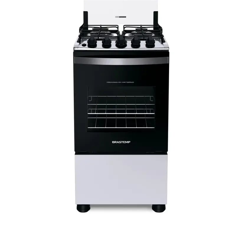Fogão 4 Bocas Acendimento Automático Clean Bfo4nbb Brastemp Cor Branco
