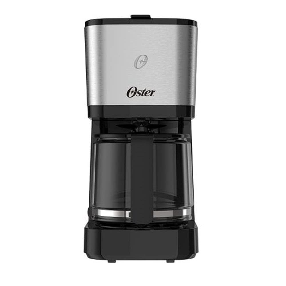 Cafeteira Oster Inox, 1,2L, 110V, Preto/Inox, 750W, OCAF600
