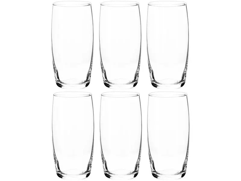 Jogo de Copos de Vidro 300ml 6 Peças Nadir