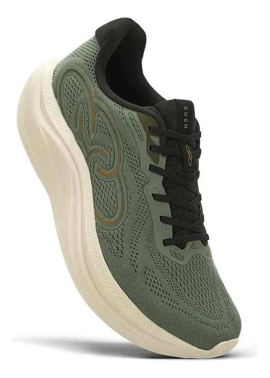 Tenis Olympikus Rush Caminhada Academia Masculino Original Verde Militar Logomarca 41 Br