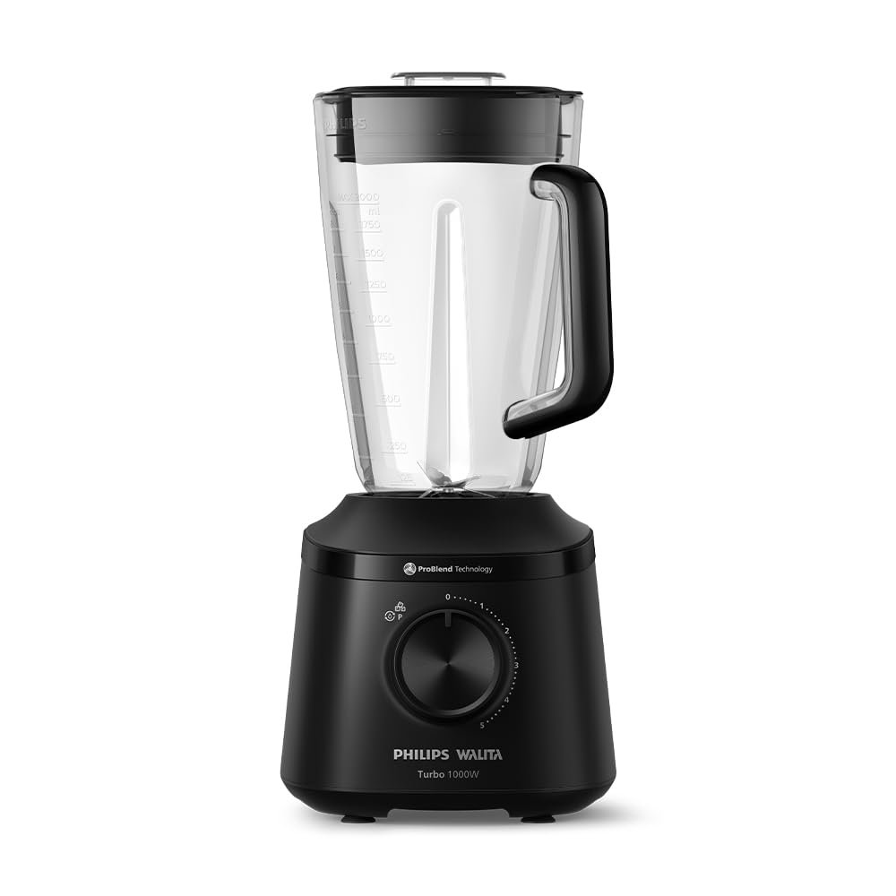 Philips Walita Liquidificador Série 3000 Turbo 1000W, Preto, 110V