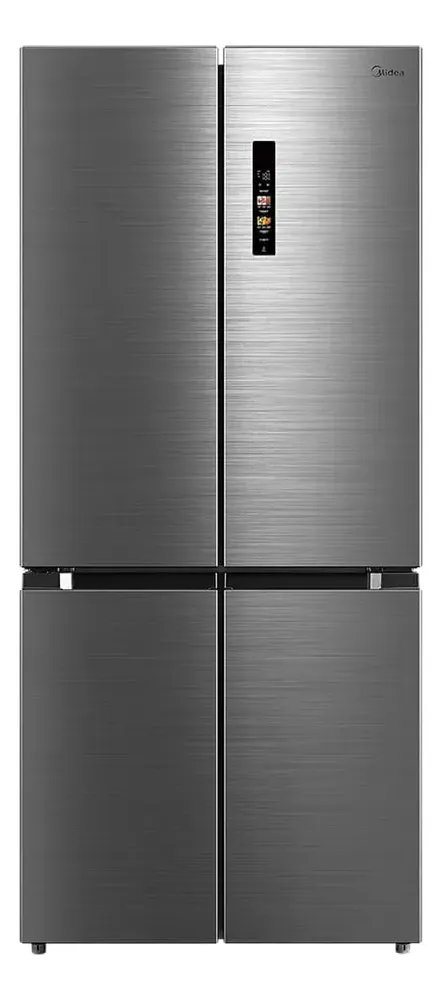 Geladeira Frost Free 4p 474l Inverter Smart Cor Inox Midea Cor Prateado