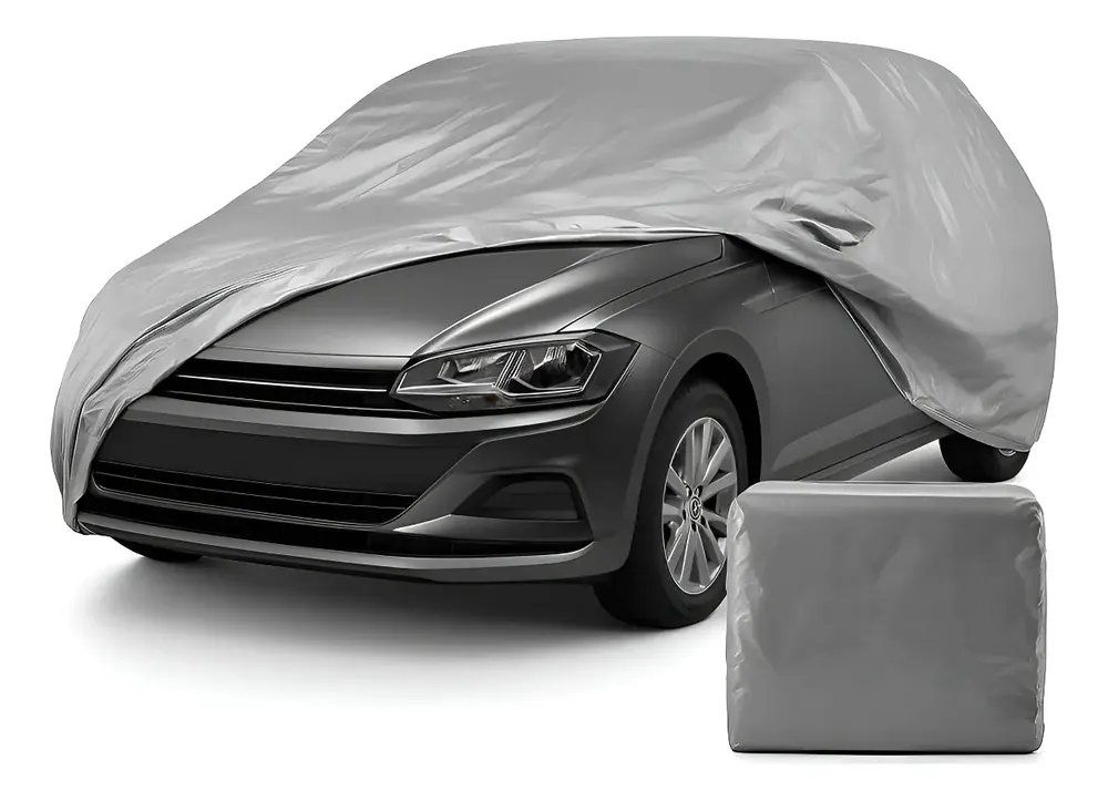 Capa Cobrir Carro Tamanho M 100% Impermeável Forrada Anti-uv Prateado