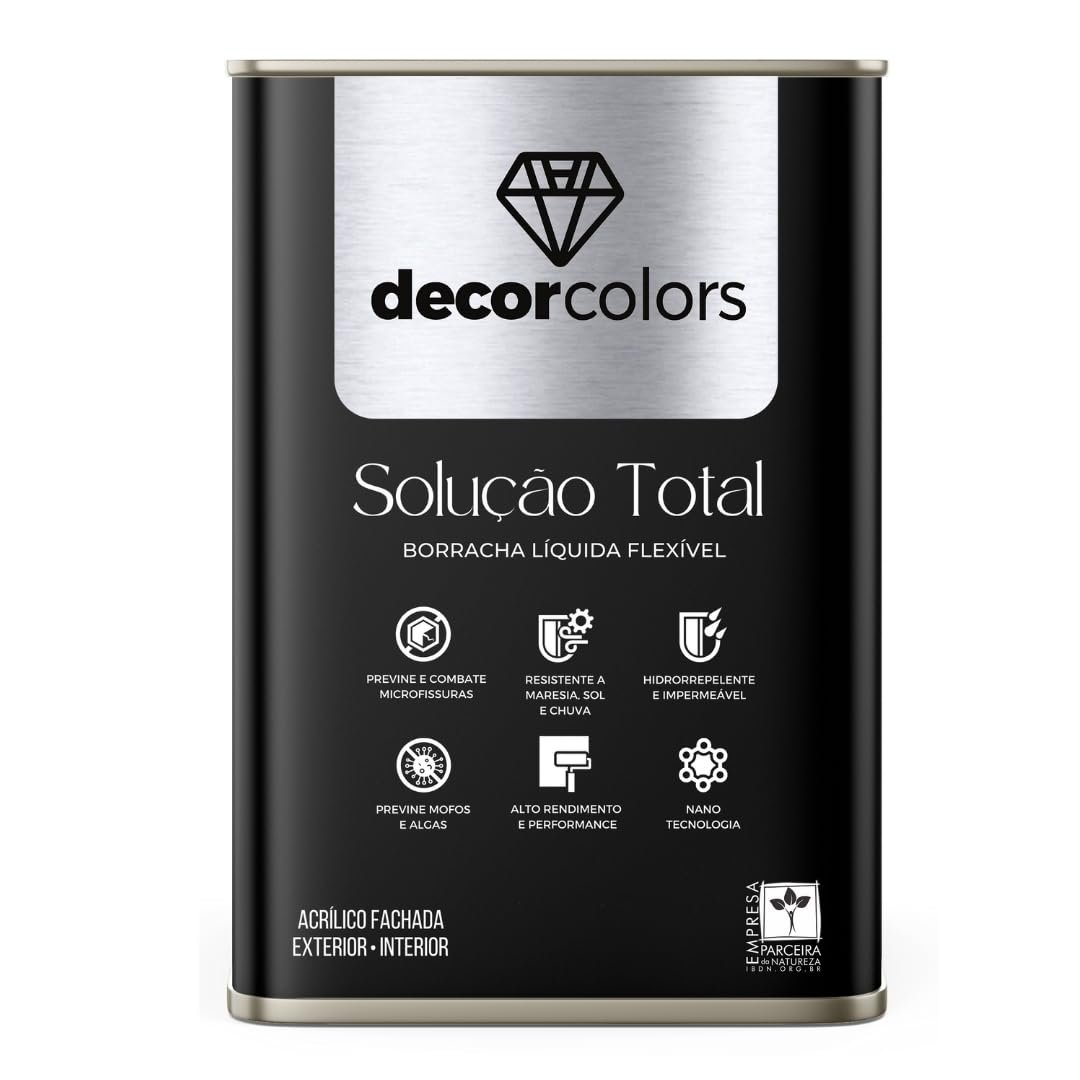 DECOR COLORS Tinta Borracha Líquida Solução Total 21,5kg (Atena)