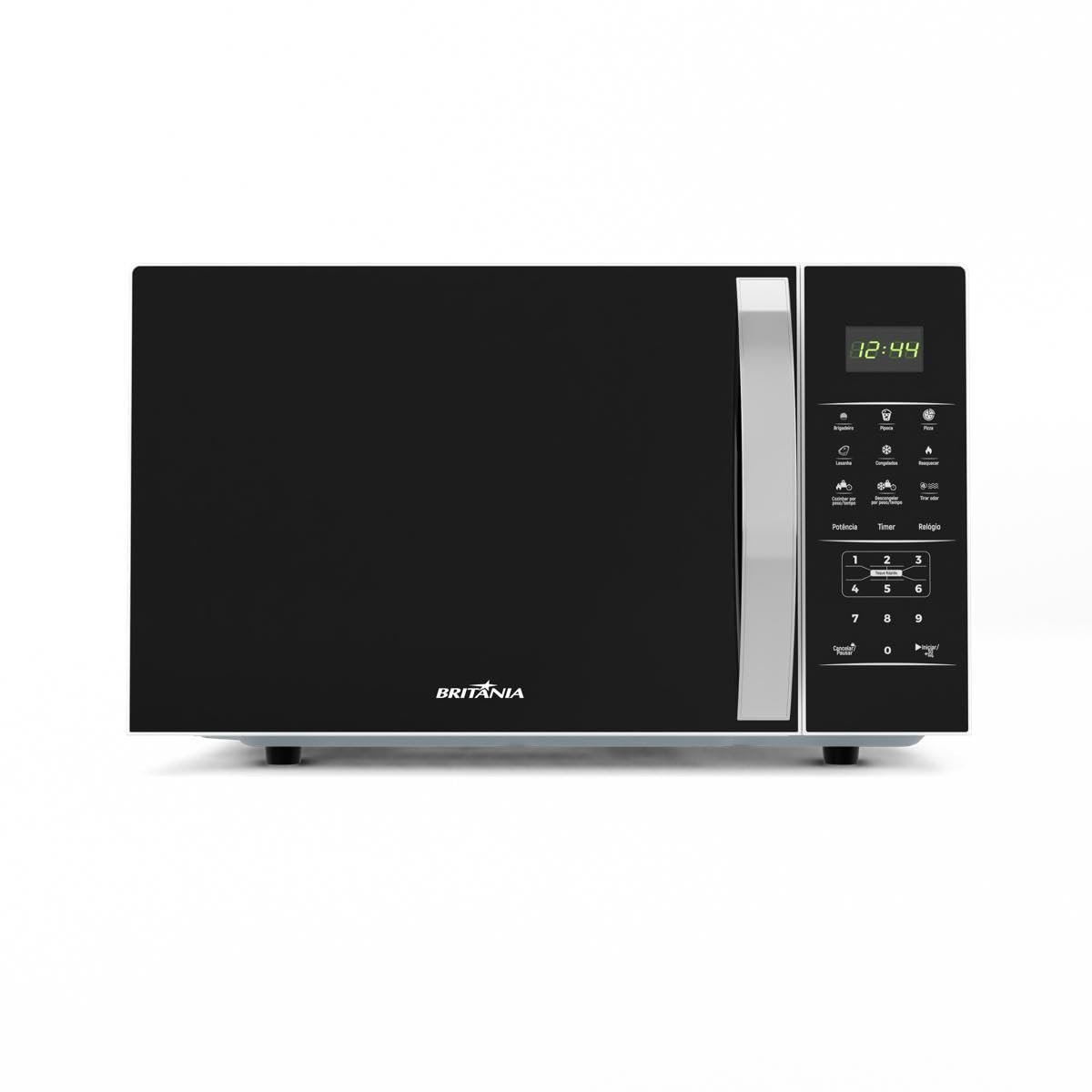 Micro-ondas Britânia BMO38 33 Litros, Limpa Fácil, 1400W, 110V, Preto