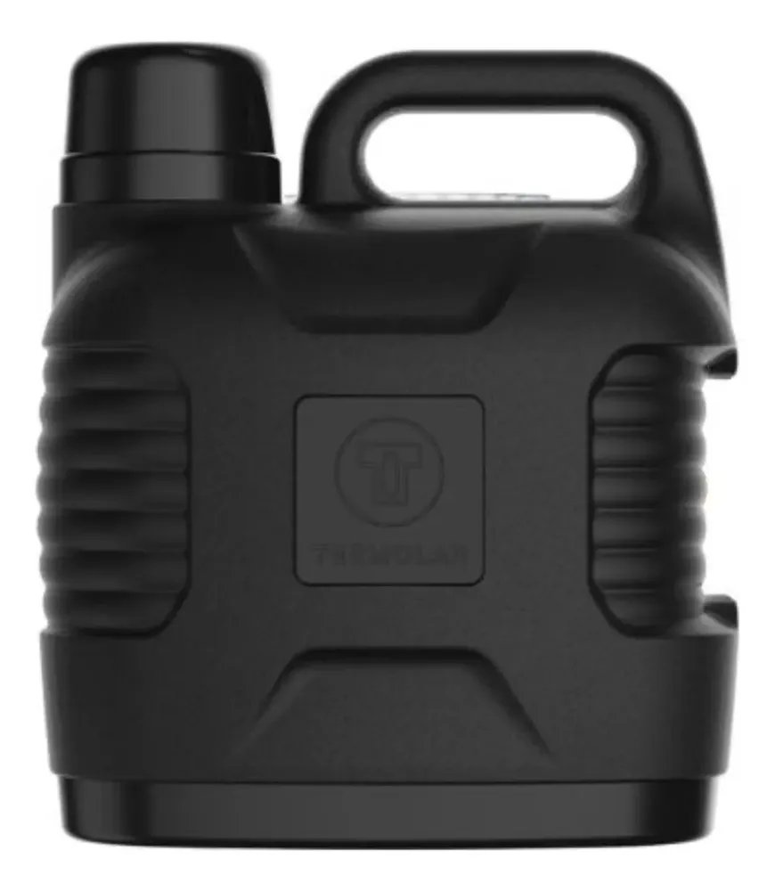 Garrafa térmica Super Thermo Thermolar de 5 litros com tampa primária preta