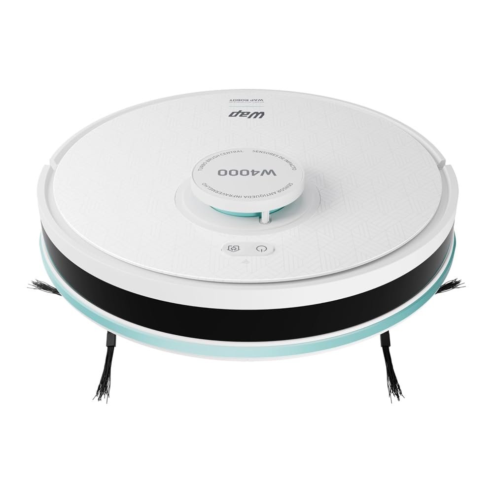 WAP Robô Aspirador de Pó ROBOT W4000 - Estação Autolimpante, Mapeamento LDS 360°, Passa Pano com MOP Giratório 127V