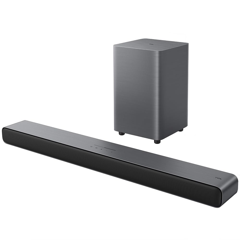Soundbar TCL com Subwoofer sem fio Bluetooth 2.1 Canais 220W RMS HDMI ARC S55H