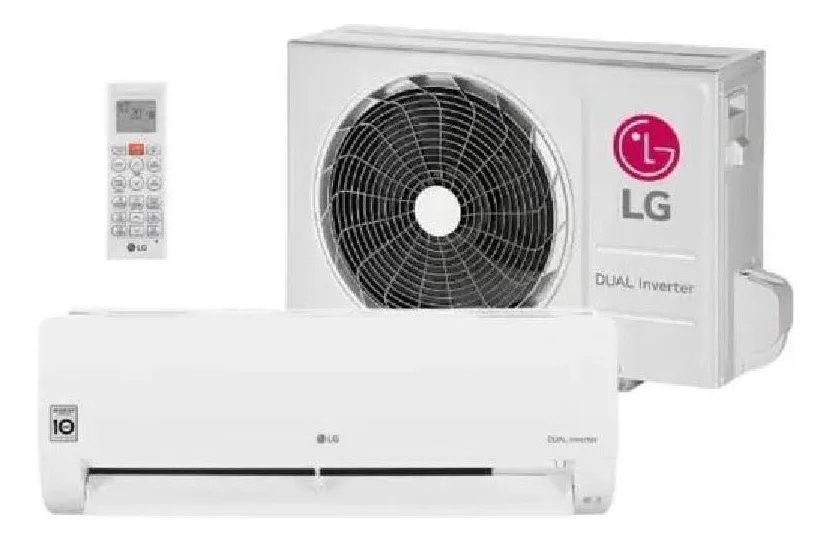 Ar-Condicionado LG Dual Inverter Compact 18.000 Btus Frio Branco S3-Q18KLQAL -