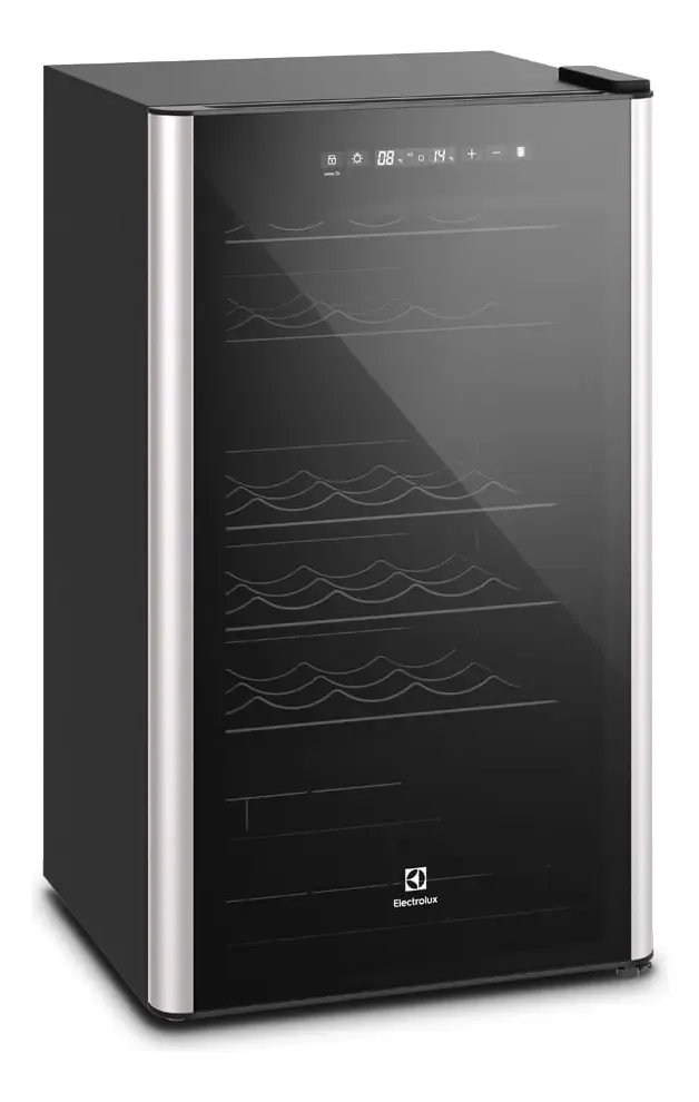 Adega Electrolux Preta 29 Garrafas com Duas Zonas de Temperatura e Painel Digital WDF29
