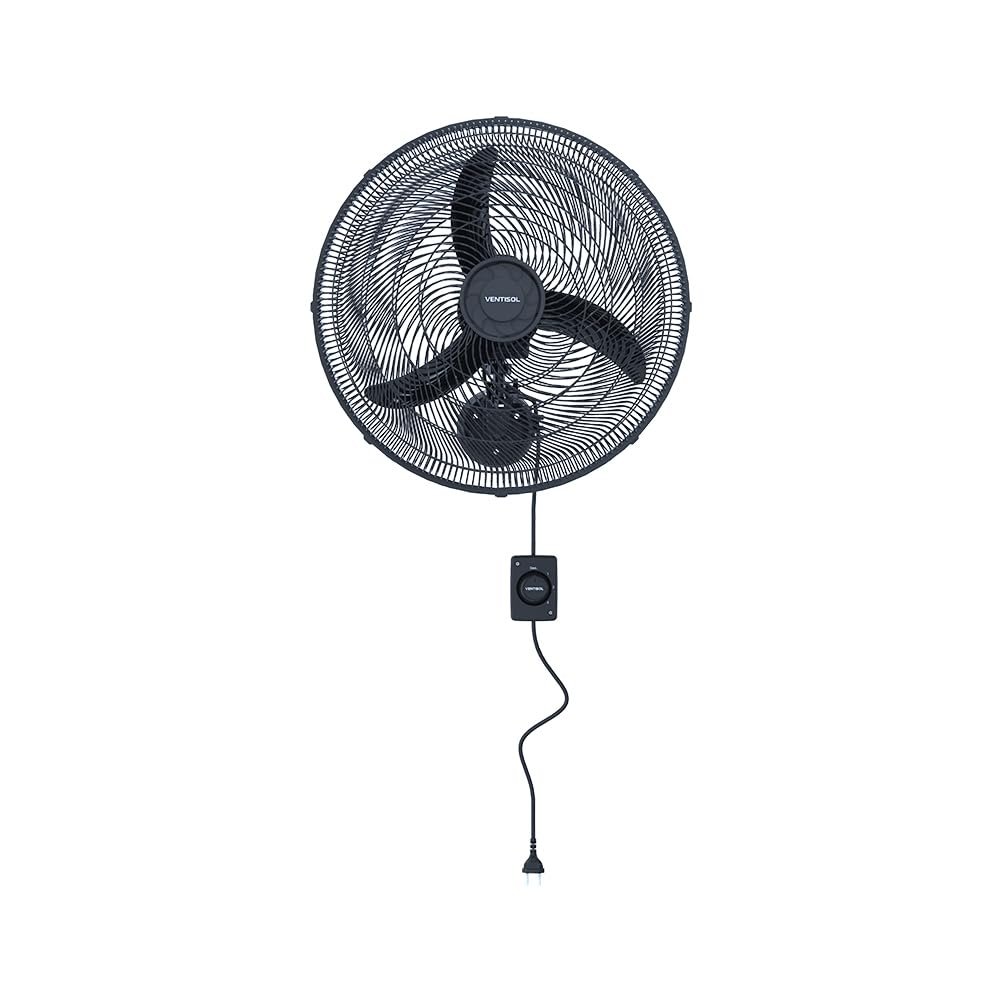 Ventisol Ventilador de parede Oscilante New 50cm Preto 220V