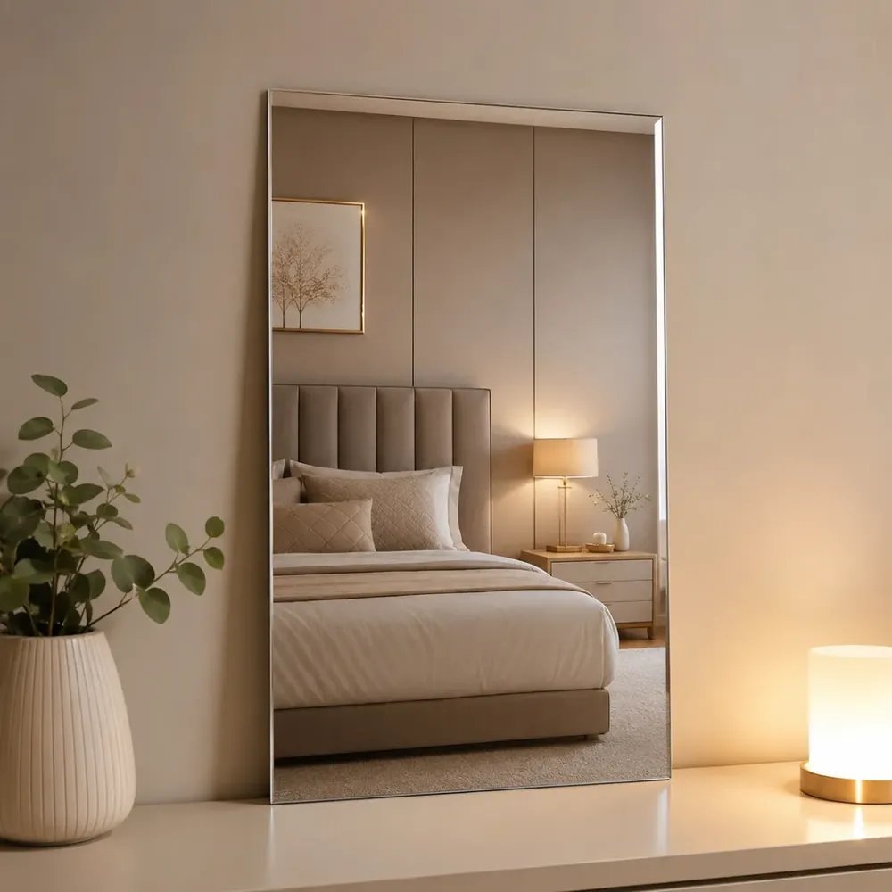 Espelho Decorativo Lapidado 50x30cm Parede Banheiro Sala Hal 3050-01pc