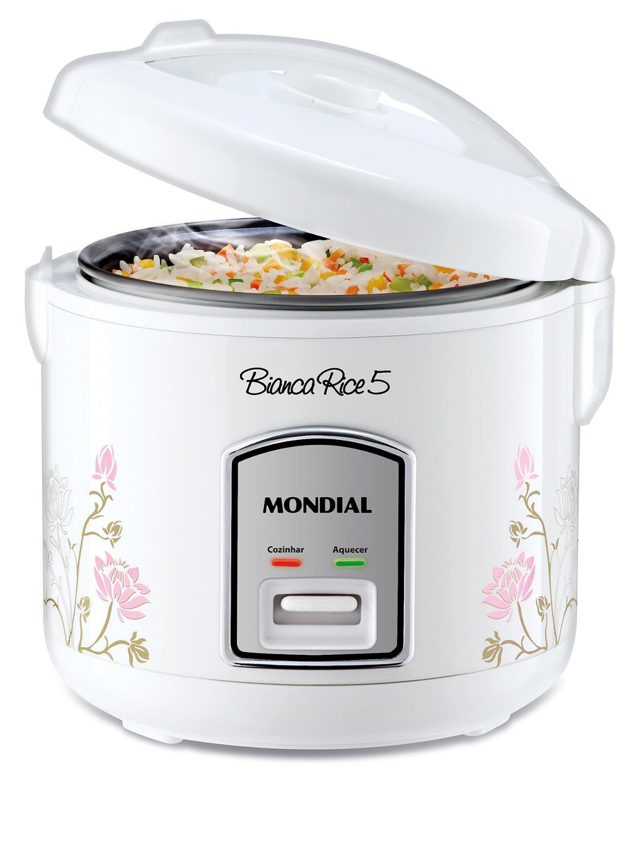MONDIAL Panela De Arroz Bianca Rice 5, Branco, 400W, 110V - NPE-05-5X