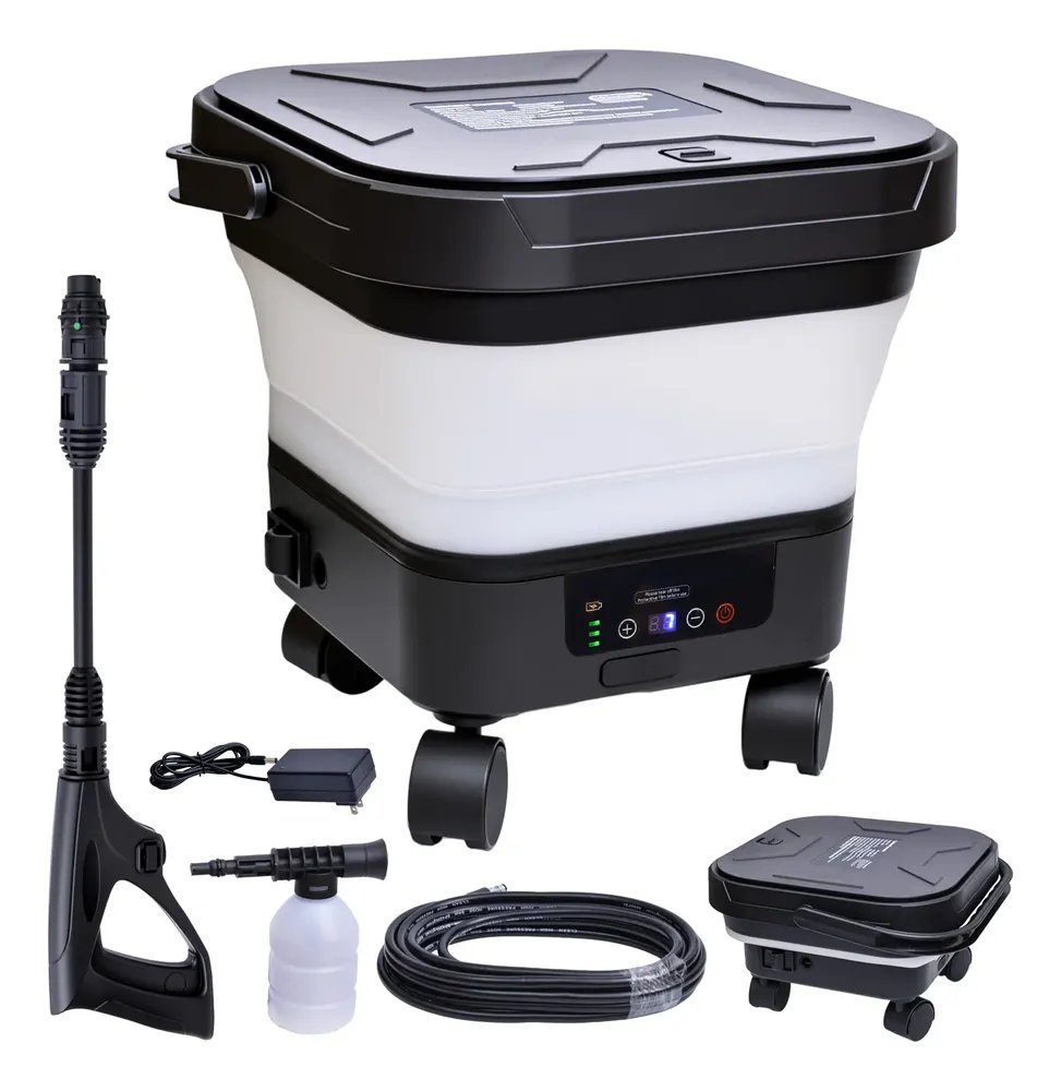 Lavadora De Alta Pressão Sem Fio Recarregável 580psi 3.4l/m Preto 21v Dc