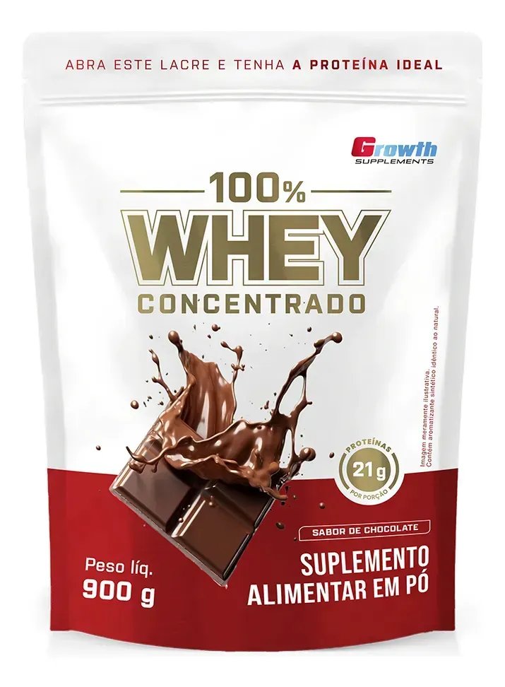🔥Whey protein Growth Supplements 100% 900g Chocolate