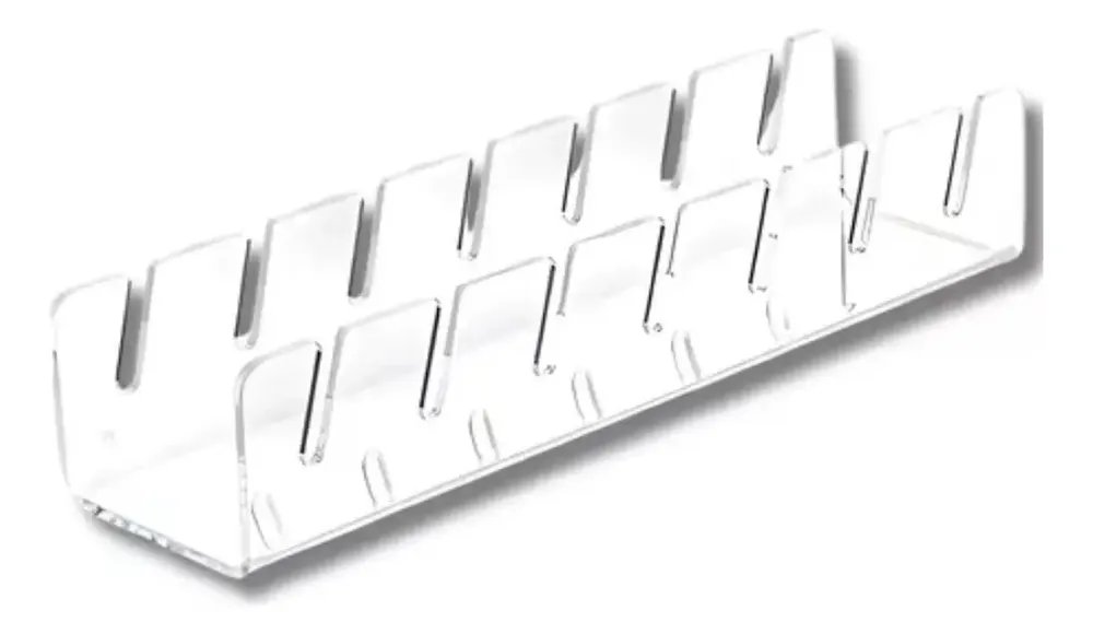 Suporte Organizador De Bonés Slim Em Acrílico 3mm Expositor Cor Transparente