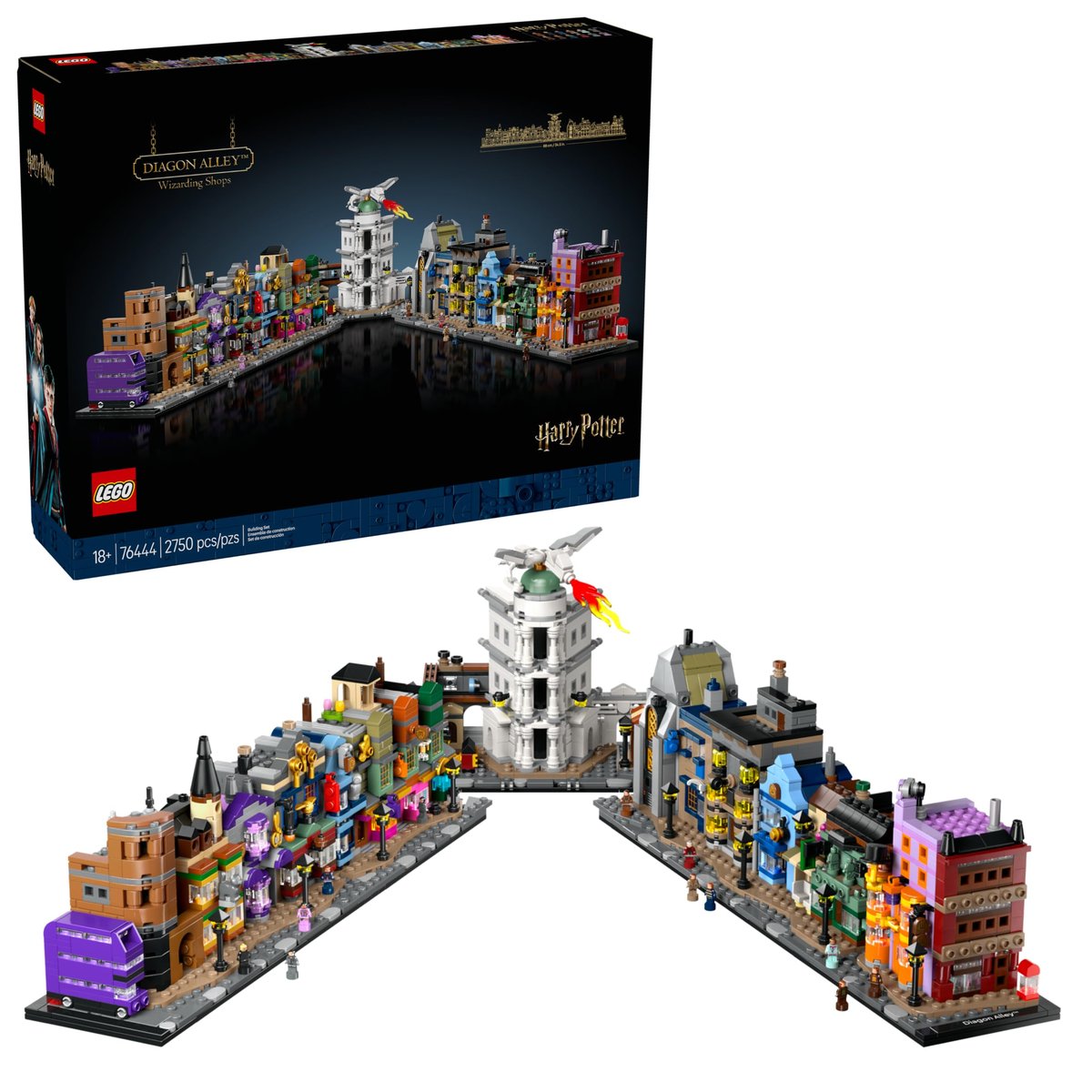 LEGO Harry Potter Lojas Mágicas do Beco Diagonal 76444 (2.750 Peças)