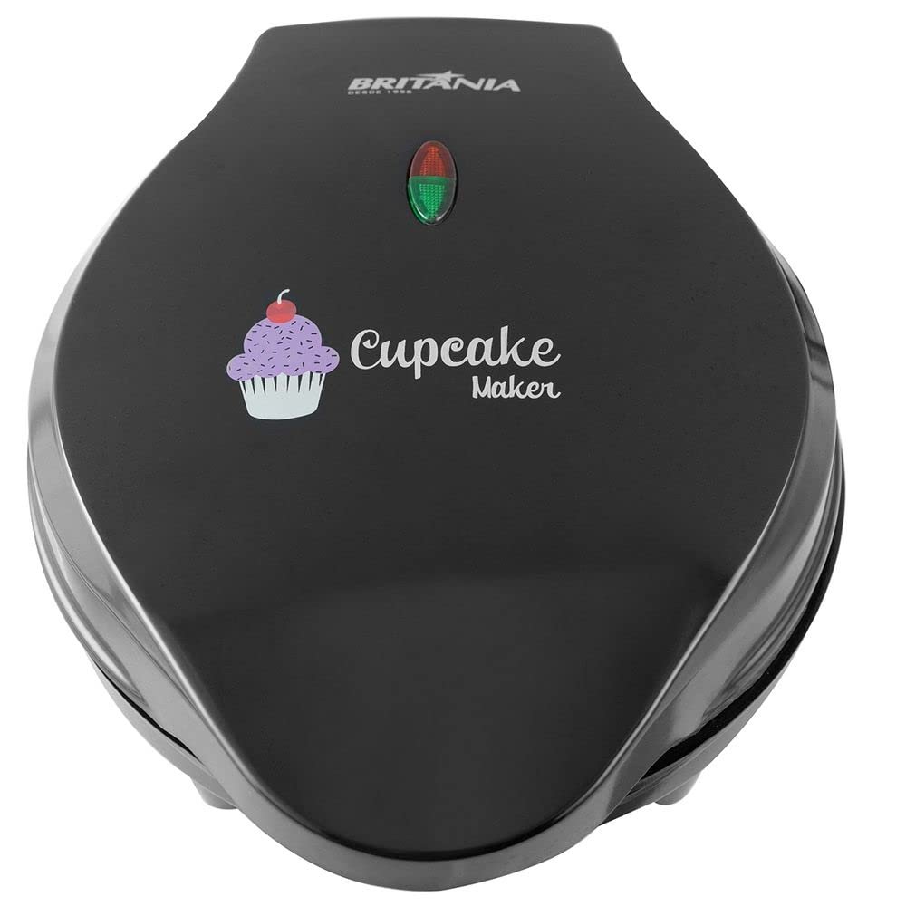 Britânia Cupcake, Cupcake Maker 3, 7 Cupcakes, Preto, 127v, Plástico e Metal