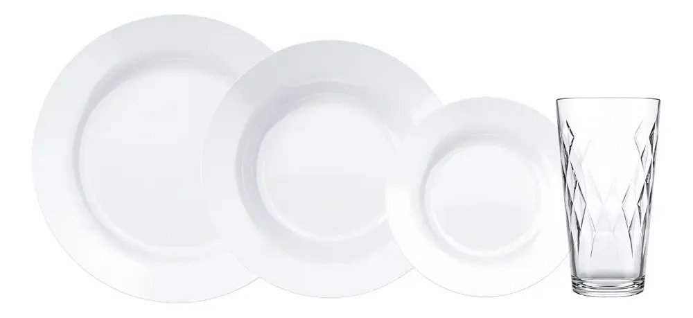 Aparelho De Jantar 16 Peças Duralex Menu