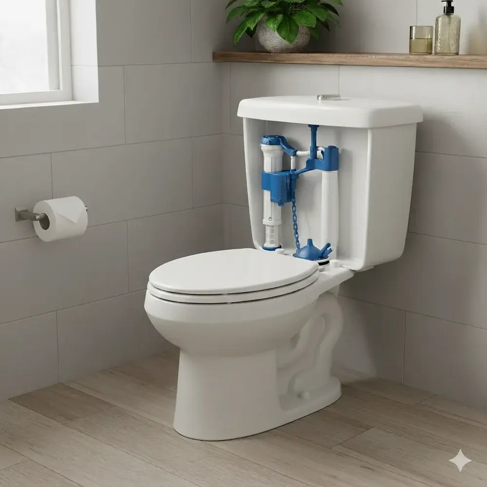 Kit Completo Caixa Acoplada Reparo Universal Dami Instalação Fácil, Compatível Com Diversas Marcas, Extra Forte E Durável