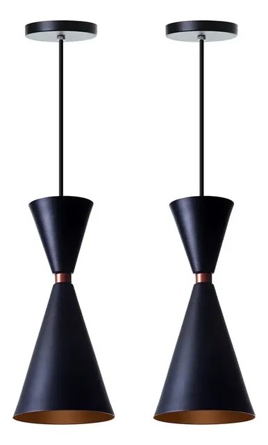 Kit 2 Pendente Lustre Mini Moscou 30cm Balcao Gourmet