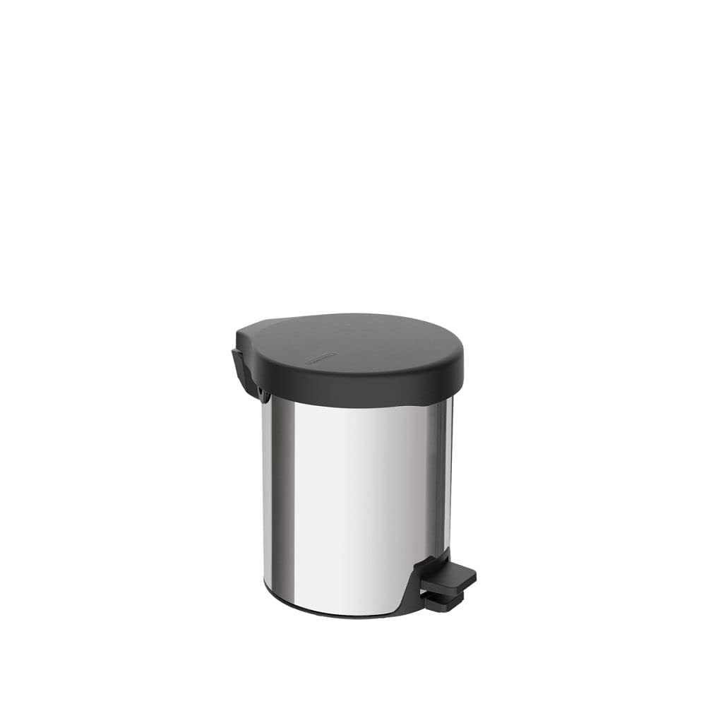 Lixeira com Pedal New Tramontina em aço inox com acabamento polido 5 L