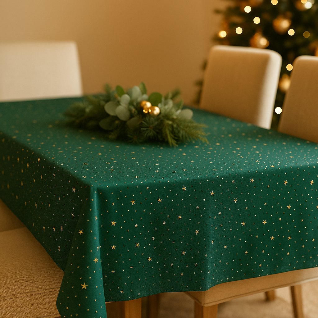 TOALHA DE MESA NATAL DECORAÇÃO 6 E 4 LUGARES