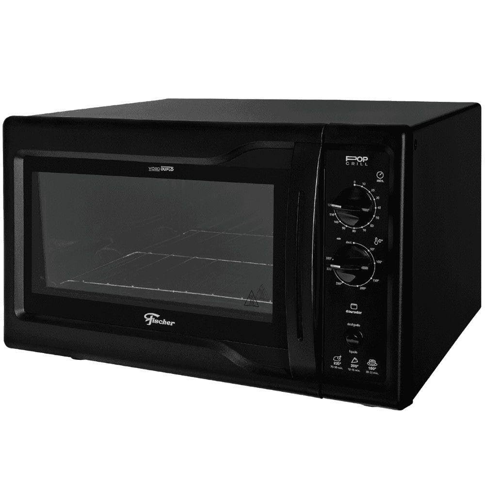 Fischer Forno Eletrico Bancada Pop Grill 44L Black 220V 34313-94809