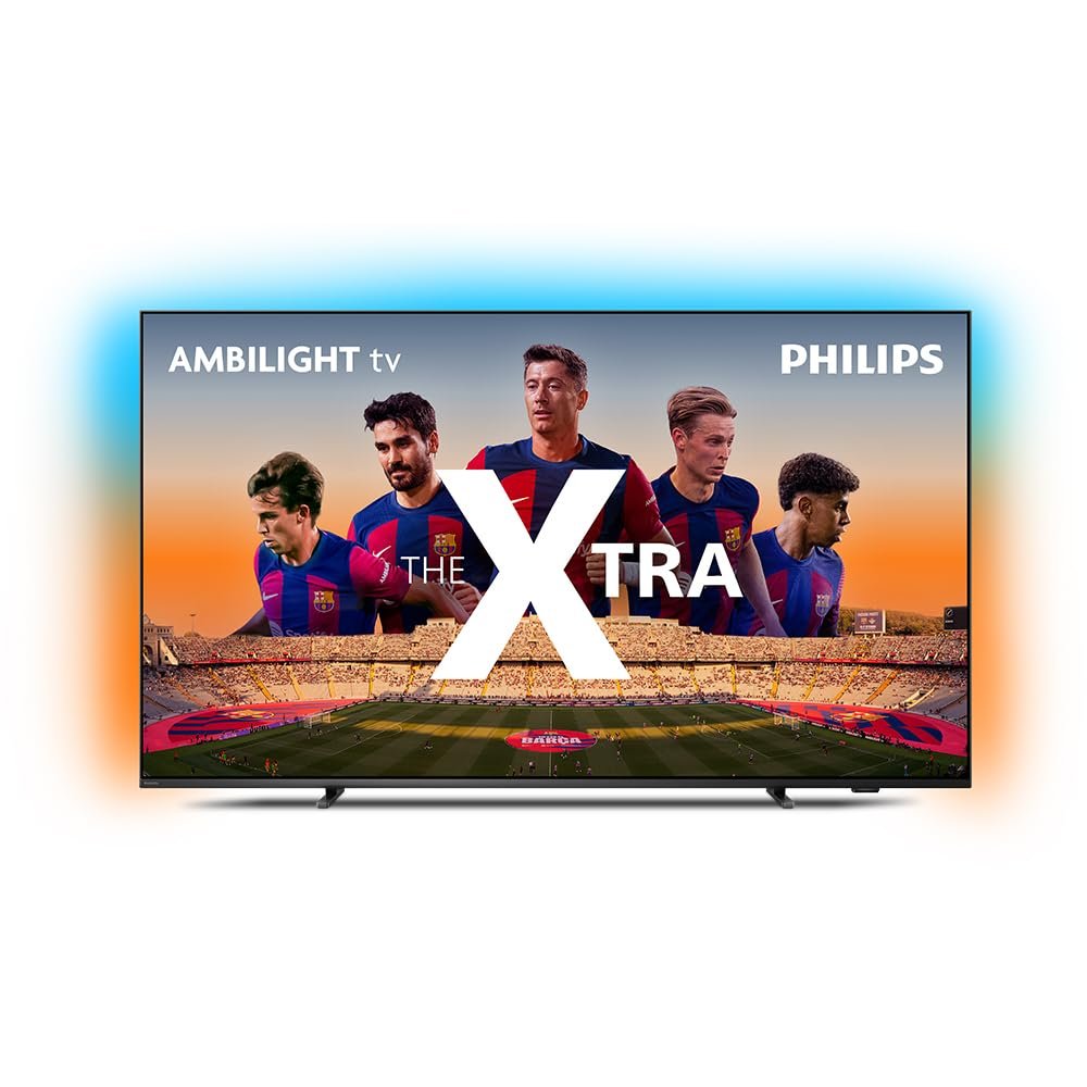 PHILIPS, Smart TV, The Xtra QD-Mini LED 65" 4K 120 Hz, 65PML9118/78, Ambilight, Google TV, P5, DTS Play-Fi, Freesync, Dolby Vision e Atmos, 40 WRMS