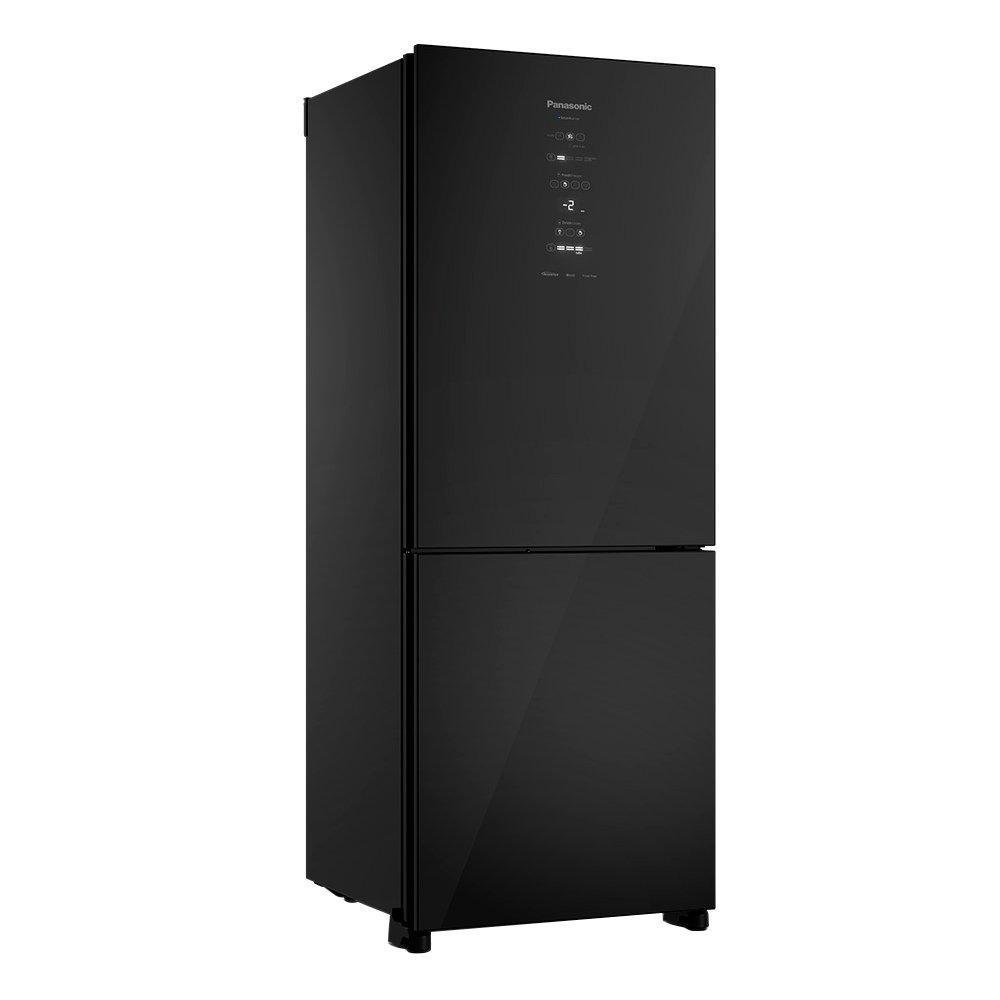 Geladeira/Refrigerador Panasonic BB65GV7BC 467 Litros - Intuitive+  Frost Free, Inverter, Black Glass, Bivolt