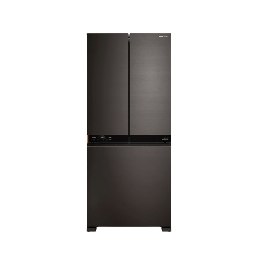 Geladeira Inteligente B= Smart 3 Portas French Door Frost Free 630L cor Black Inox Brastemp - BRO88AE