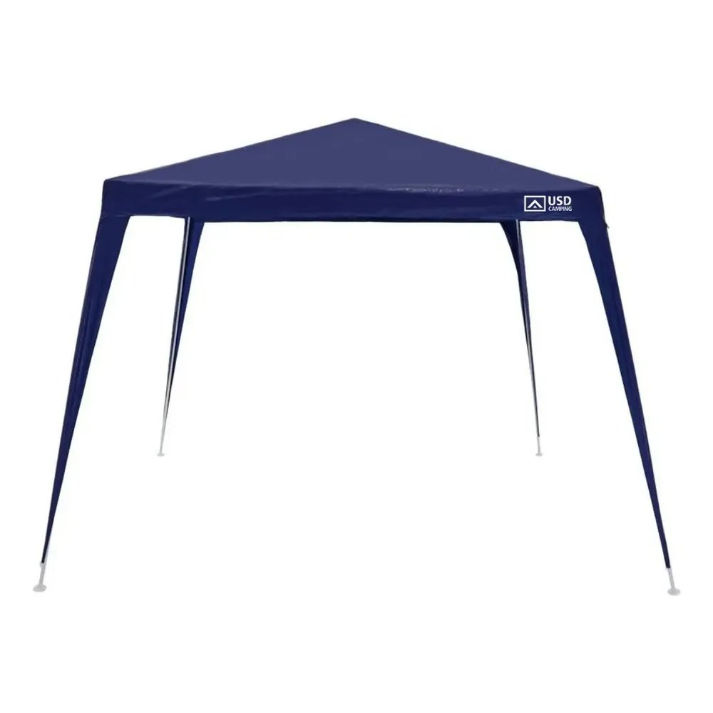 Tenda Gazebo Azul Polietileno 3x3 Metros Desmontável Camping Praia Pésca Usd