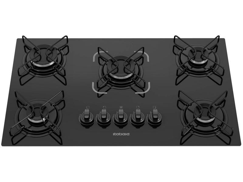 Cooktop Itatiaia Essencial 5 Bocas Vidro Preto Bivolt 3700000193