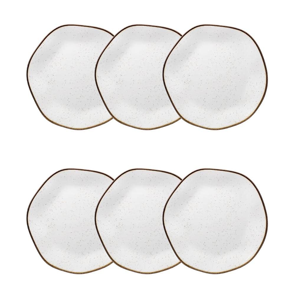 Oxford Conjunto com 6 Pratos de Sobremesa 21,5cm Ryo Maresia