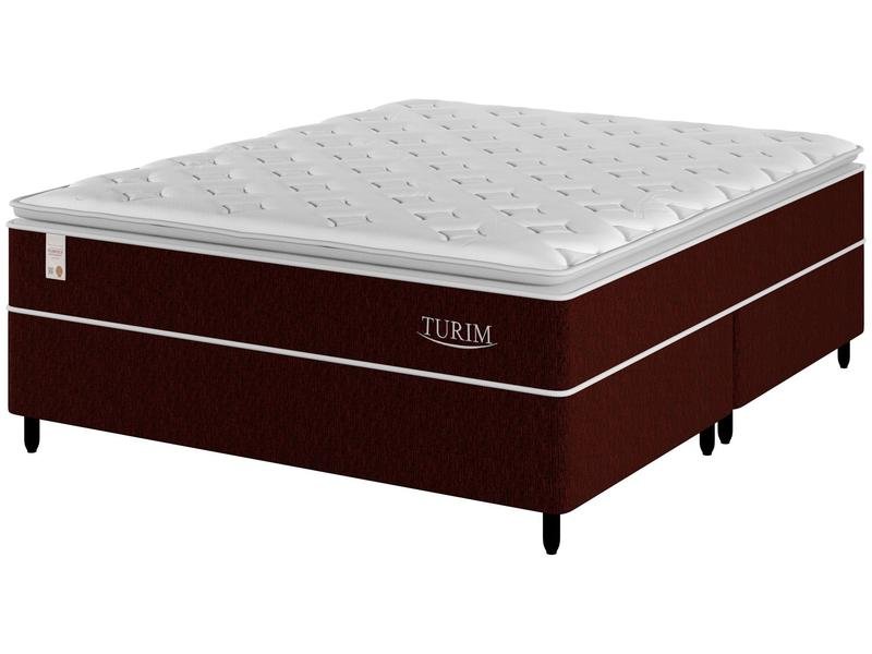 Cama Box Queen (Box + Colchão) Plumatex de Mola