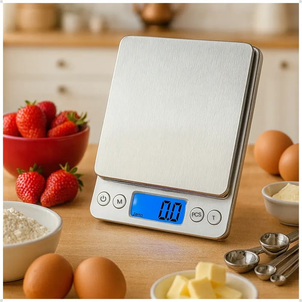 Balança Digital Mini De Alta Precisão 0,1g- 2kg Profissional Prateado 2 Kg