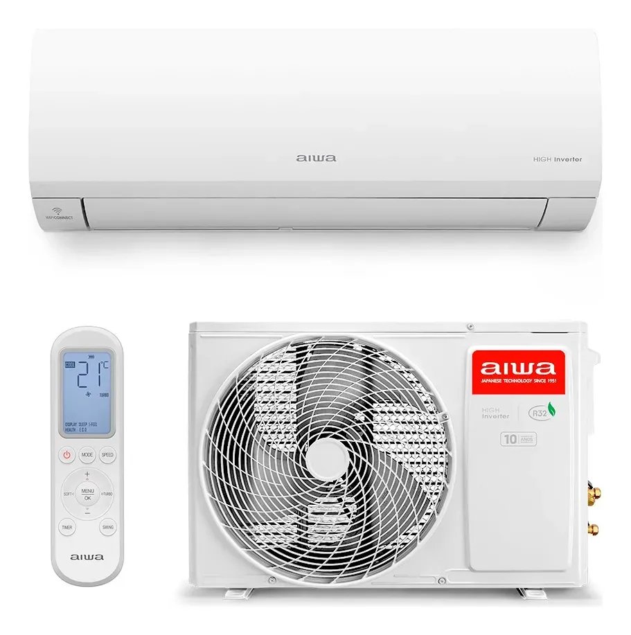 Ar-condicionado Aiwa High Inverter 9.000 Btus Quente/Frio Aws-ac-9qf