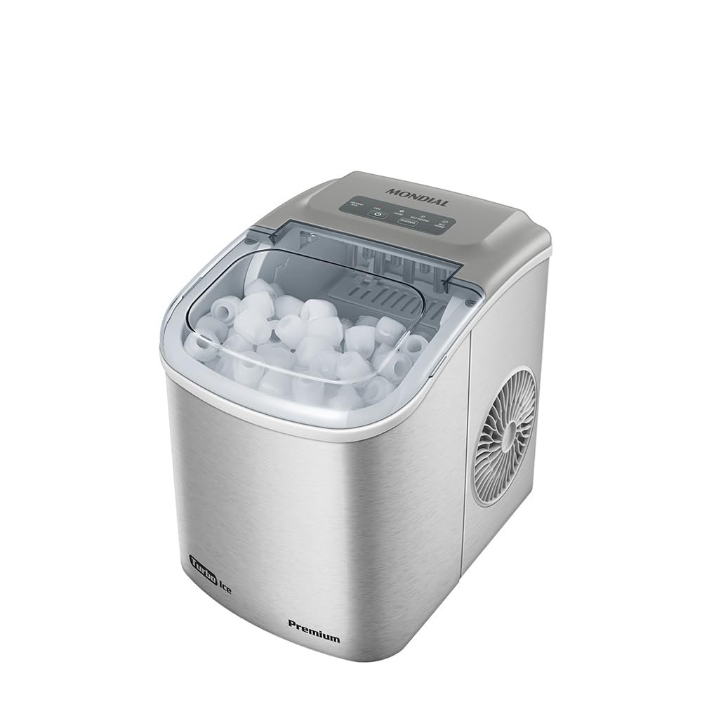 MONDIAL Máquina de Gelo Turbo Ice Premium, Cinza, 220V - MG-12-GI