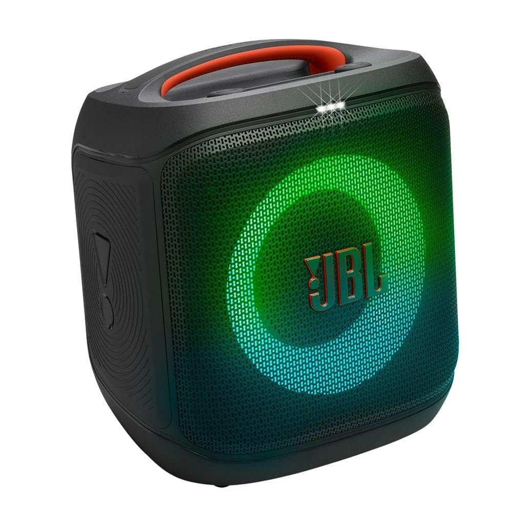 JBL, Caixa de Som, PartyBox Encore Essential 2, Show de Luzes, Bluetooth, Portátil, Resistente a Respingos, Bateria de até 15h, Pro, AI Sound Boost, 100 W RMS - Preto