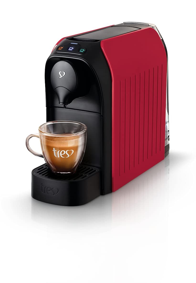 3 Corações TRES Cafeteira Espresso e Multibebida Passione Vermelha - 220V
