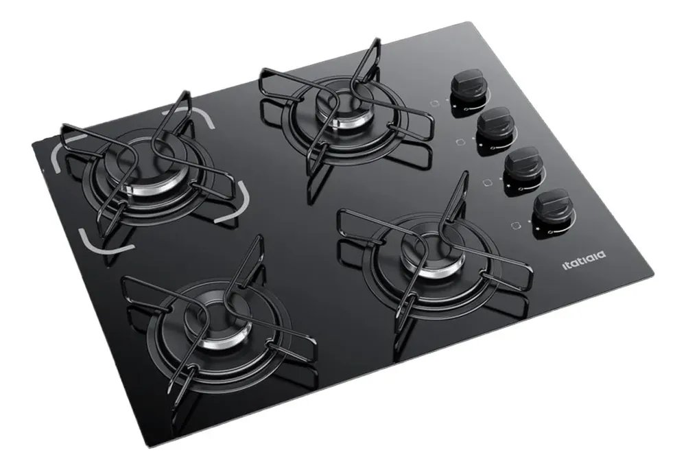 Cooktop Fogão Itatiaia Essencial 4 Bocas Bivolt Preto Preto 127/220v
